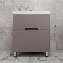 Style Line Тумба с раковиной Матис 70 тауп темный – фотография-3